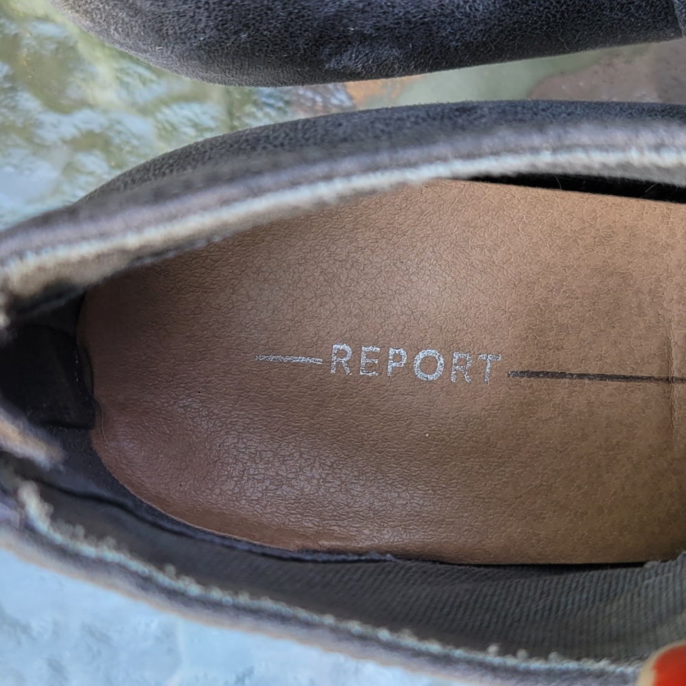 Report Men's Black Loafers
